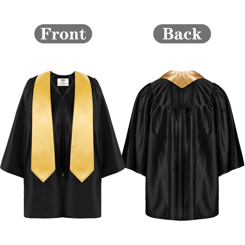 SOMSOC 4 Pieces Kindergarten Graduation Gown Grad Cap Set for Kids Preschool Nursery Graduation Stole Gown with 2025 Tassel - Image 3